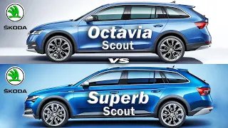 2021 Škoda Octavia Scout vs Superb Scout, Superb combi vs Octavia combi