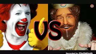 RONALD MCDONALD VS BURGER KING GUY #20