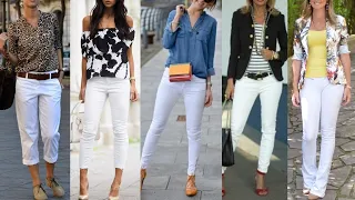 COMO COMBINAR un PANTALÓN de COLOR BLANCO / COMBINACIONES con PANTALONES de  COLOR BLANCO