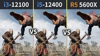 i5-12400 vs i3-12100 vs Ryzen5 5600X | 3200MHz, 3600MHz | Real Benchmark | Test in 9 Games | 1080p