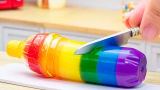 Satisfying Make The Most Delicious Rainbow Jelly In Small Kitchen | Mini Cake Star Compilation