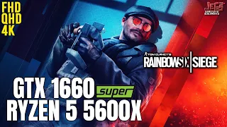 Rainbow Six Siege | Ryzen 5 5600x + GTX 1660 Super | 1080p, 1440p, 2160p benchmarks!