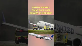 United Airlines Plane Veers Off Runway in Houston!