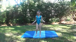 SevenGymnasticsGirls - Forward Roll 60 second Gymnastics Challenge (2014)