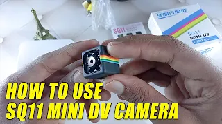 How To Use SQ11 Mini DV Camera - Full Tutorial