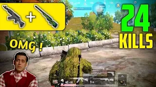 2 SQUAD RUSH ON ME AT SAME TIME | 24 KILLS SOLO VS SQUAD | PUBG MOBILE