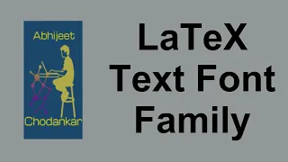 Introduction to LaTeX: Change Text Font Family in OverLeaf