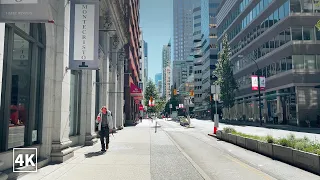 【4K】 Walking through Downtown Vancouver, BC Canada 2022
