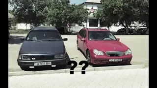 Drag#Заезд Volkswagen Passat B3( 1.8 бензин) vs Mercedes-Benz C W203 (2.2TDI)