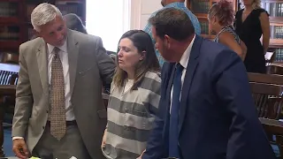 Angela Wagner, suspect in Rhoden family killings. appears in court