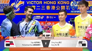 Fajar Alfian/M.Rian Ardianto Lumpuhkan C.Heng Su/Hong Wei Ye || Hongkong Open 2023 Badminton