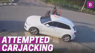 CCTV shows terrifying attempted carjacking