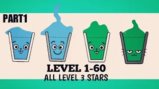 Happy Glass | Walkthrough Part 1 | Level 1-60 | All level 3 Stars