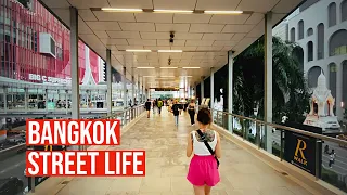 🇹🇭 Bangkok - Street Food Market. R Walk. Platinum Fashion Mall. Walking Tour. Thailand 4K