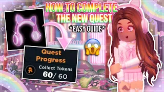 *EASY* GUIDE ON HOW TO COMPLETE THE NEW QUEST IN ROYALE HIGH! 😱 *CAT EARS HEADPHONES* | Royale High