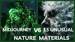 Midjourney v6: 15 Unusual Nature Materials. Part 1