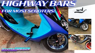 Highway bars for your scooter, | Zuma 125, Prebug, bugeye, Elite, Dio, Ch80, Ruckus and much more!