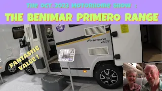The  Motorhome and Caravan Show Oct 2023 :  The Benimar Primero Range