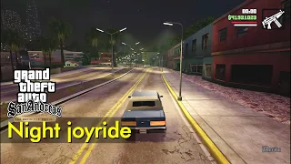 San Andreas night joyride (counterclockwise route) | GTA: San Andreas - Definitive Edition