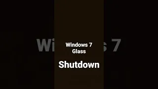 Windows Vista Glass Shutdown