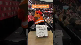 Gritty has the jokes 😂 (via grittynhl) #shorts