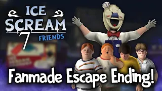 Ice Scream 7 Friends | Fanmade Escape Ending!