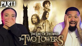 Lord of the rings The Two Towers Part 1/2 Reaction * What an amazing movie!!! *