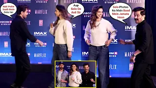 Deepika Padukone & Anil Kapoor Shows Respect To Each Other With Hrithik Roshan At Fighter Promotion