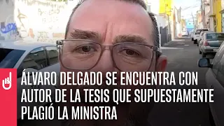 Álvaro Delgado se encuentra con el autor de la tesis que supuestamente plagió la Ministra