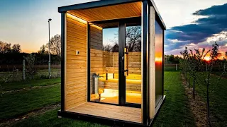 How to Build Your Own Outdoor Luxury Sauna DIY - MLG Sauna Making Process Timelaps