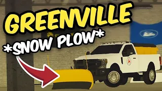 THE NEW *SNOW PLOW TRUCK* HAS A WORKING PLOW!? (Greenville Roblox)