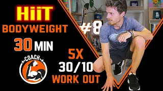 HiiT 5 X Tabata 30/10 - Total Body Workout - by TABATAMANIA