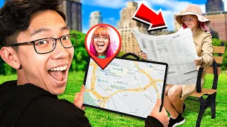 I Used A GPS TRACKER To CHEAT In Hide And Seek!