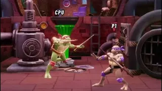 Nickelodeon All Star Brawl 2 Arcade Mode On Master Class(Hard) As Donatello And April O'Neil