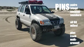 Padre Island National Seashore 60 mile run in the Kia Sportage on 35's! see added links!