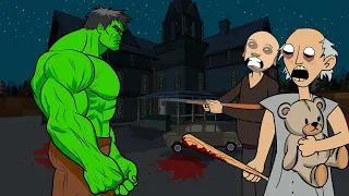 GRANNY THE HORROR GAME ANIMATION #19 : HULK Vs Scary Granny, Grandpa in CHAPTER 3