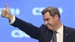 Söder schwört CSU auf Unions-Kanzlerkandidat Laschet ein | AFP