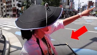 A cute Japanese girl Natchan guided me around Asakusa by rickshaw😊 | Rickshaw in Tokyo| Part 3