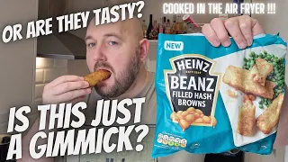 BEANS FILLED HASH BROWNS | Is this just a GIMMICK or are they TASTY? | Iceland | New HEINZ BEANZ £2