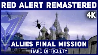 C&C Red Alert Remastered 4K - Allies Final Mission 14 No Remorse - Hard Difficulty