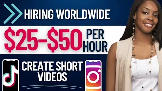 🔥$25-$50/HR REMOTE PART TIME ONLINE JOBS AT HOME | CREATE TIKTOK VIDEOS & IG REELS