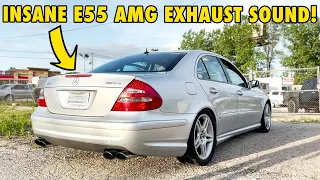 BEST Sounding E55 AMG?! Longtube Catless Headers, X-Pipe, Stock 55 AMG Mufflers