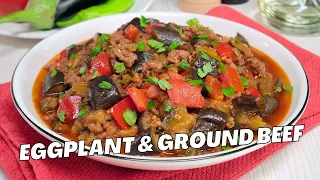 Eggplant & Ground Beef — Turkish Moussaka (Patlıcan Musakka). Delicious & Easy Dinner Recipe!