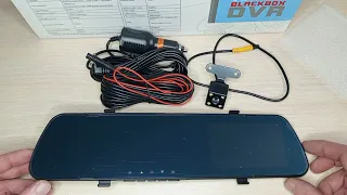 Автомобильный видеорегистратор-зеркало Vehicle BlackBox DVR( 2 камеры)