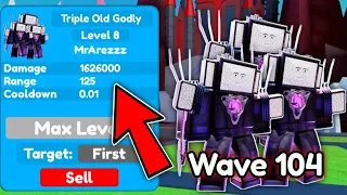 🔥OMG!!🤯 USING 3 OLD GODLY IN ENDLESS MODE!! (Roblox) | Toilet Tower Defense Eps 70 Part 2