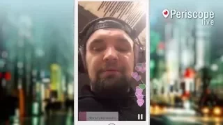 Баста за работой в студии звукозаписи в Periscope live