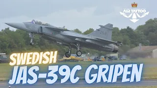 Extremely Nimble SAAB JAS-39C Gripen Sunday Demo .. 2023 Royal International Air Tattoo