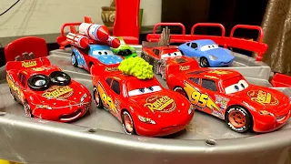 Looking for Lightning McQueen Cars: Lightning McQueen, Tow Mater, Cruz, Storm, Hicks, Sally, Fritter