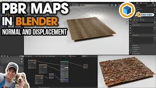 Using NORMAL MAPS and DISPLACEMENT MAPS in Blender! PBR Material Tutorial