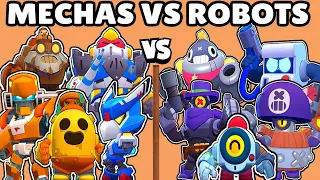 MECHAS vs ROBOTS | CUAL ES EL MEJOR EQUIPO de BRAWLERS? | OLIMPIADAS de BRAWL STARS